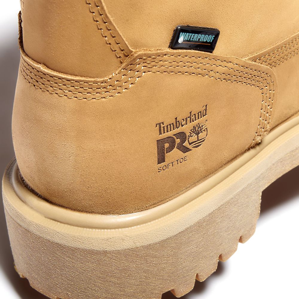 Botas Pro Timberland Argentina Hombre - Pro Direct Attach 6\" Soft Toe - Marrones - XAEGJN-809